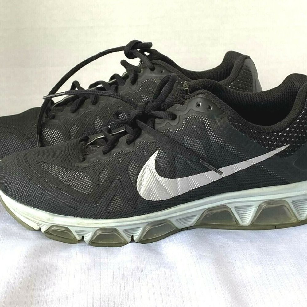 NIKE AIR MAX TAILWIND 7 Women US 11 Running Shoes 683635-001 Easy Run Black EUC